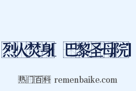 烈火焚身[巴黎圣母院]是什么意思的图片